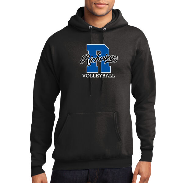 Richview Power R - Volleyball - Core Fleece Pullover Hooded Sweatshirt Thumbnail