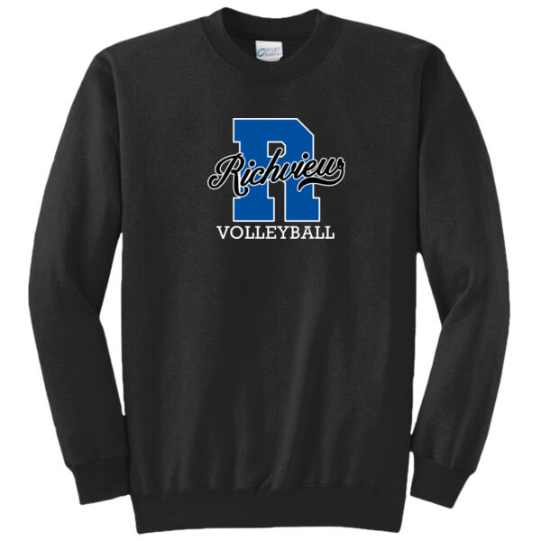 Richview Power R - Volleyball - Core Fleece Crewneck Sweatshirt Thumbnail